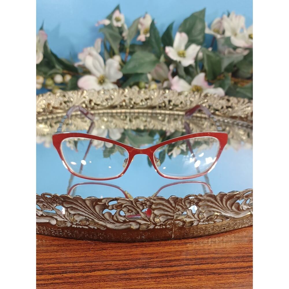 Kate Spade New York Blazing Red Glasses Hip Fashion 135 Retro
